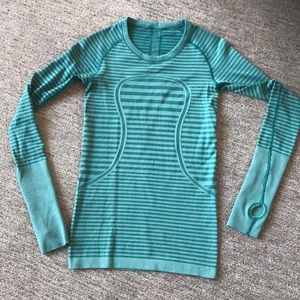 Lululemon Swiftly Tech Striped L/S Crew